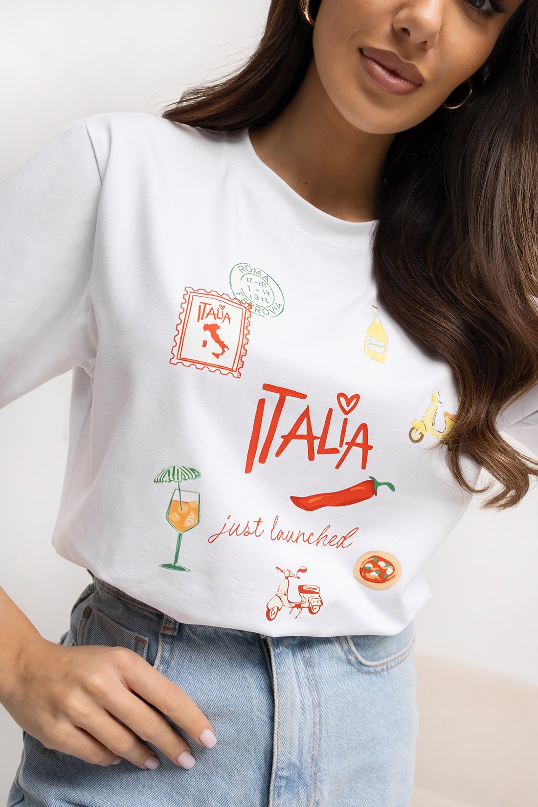 Marškinėliai UNI Bella Vacanza / Balta