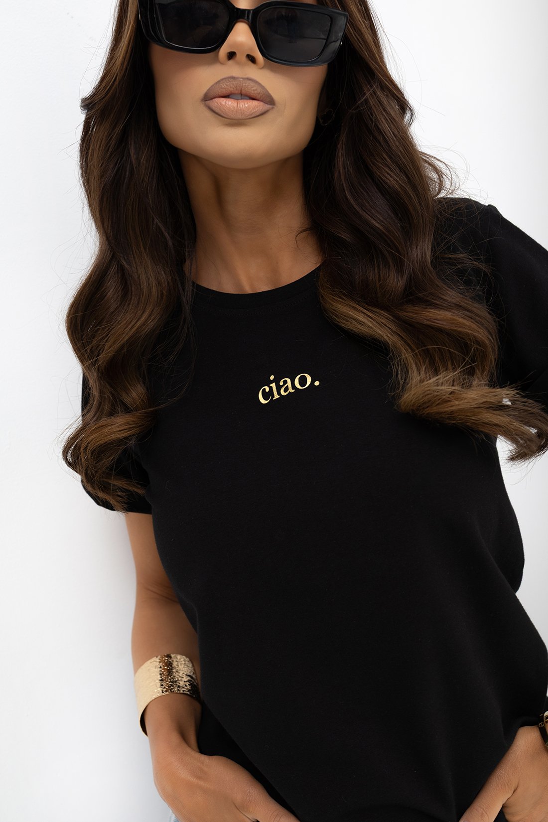 Marškinėliai Ciao / Juoda