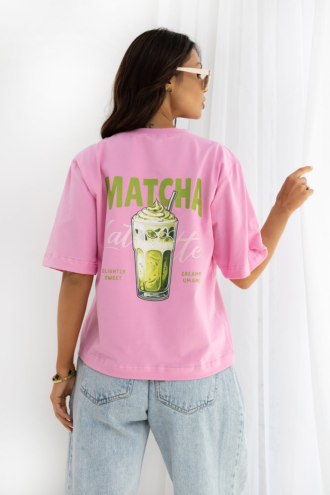 Marškinėliai UNI MATCHA / Saldainio rožinė - Image 3