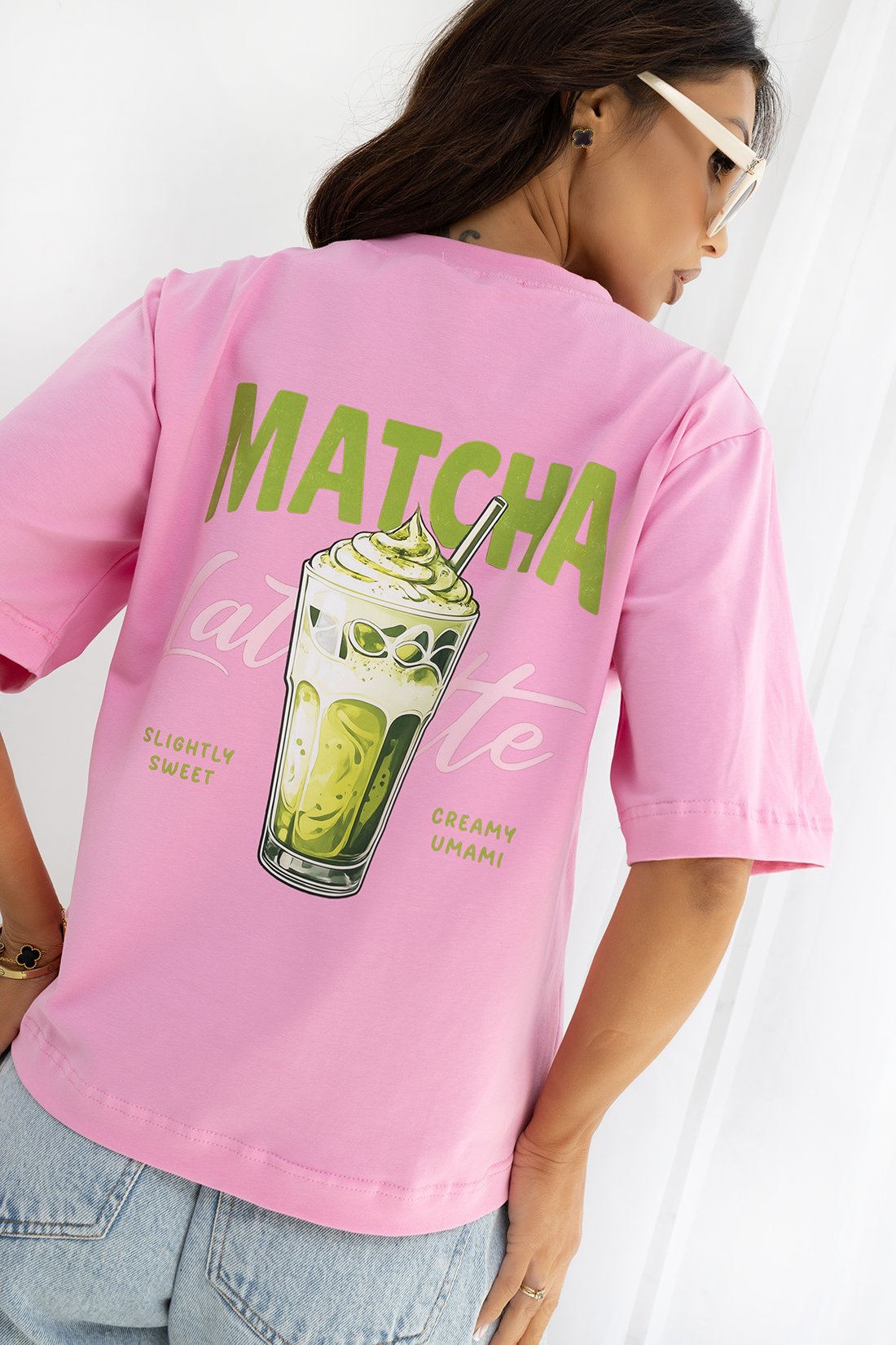 Marškinėliai UNI MATCHA / Saldainio rožinė