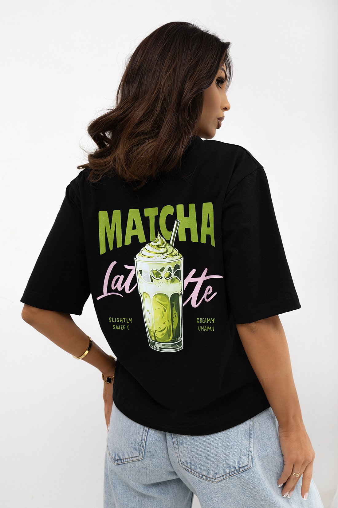 Marškinėliai UNI MATCHA / Juoda - Image 3