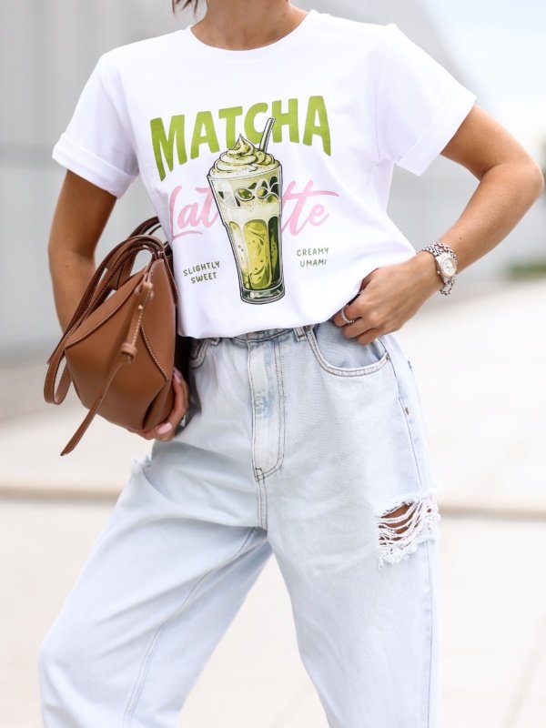 Marškinėliai Matcha / Balta