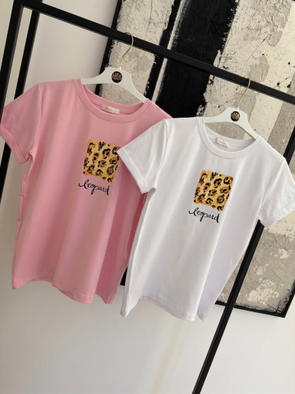 Marškinėliai Leopard / Balta