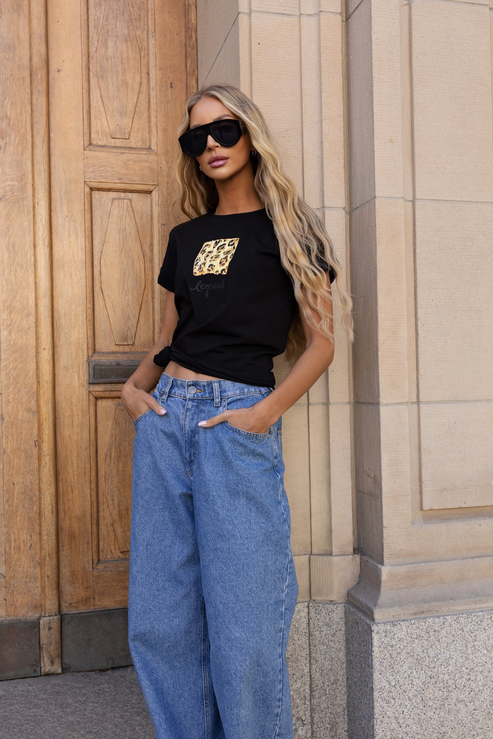 Marškinėliai Leopard / Juoda - Image 4