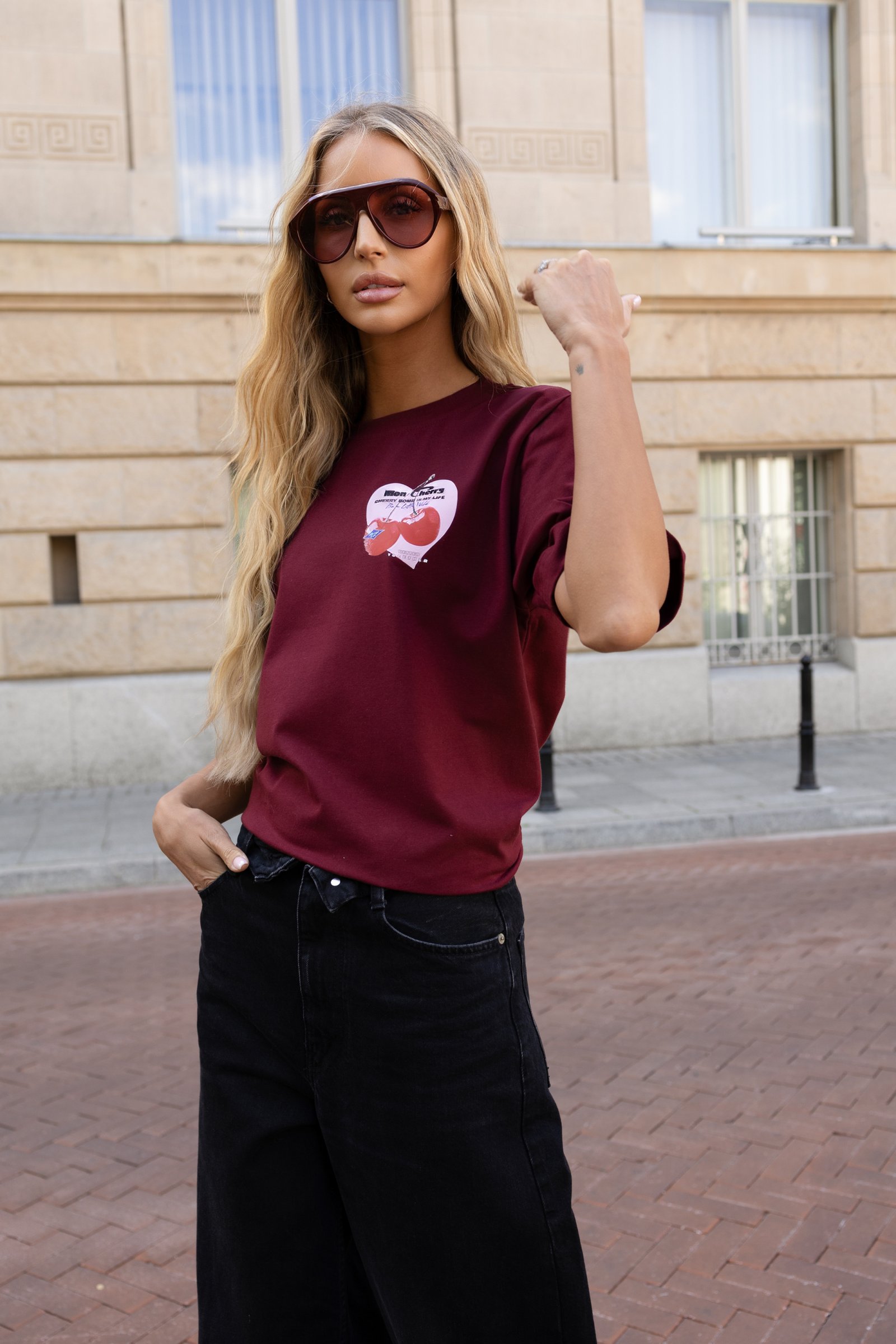 Marškinėliai UNI Wild Cherry / Bordo - Image 4